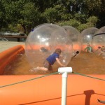 Pool Fun with bubble suits