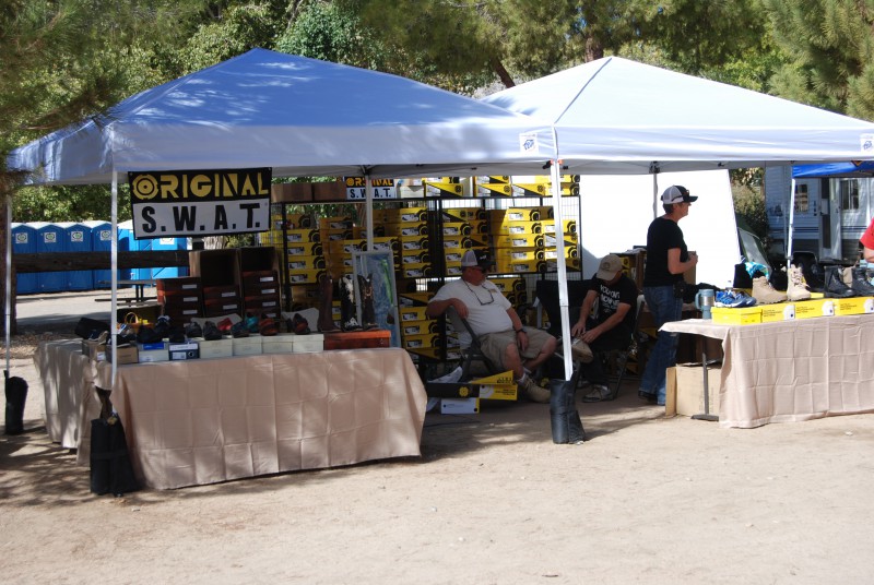 Venders selling goods